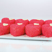 Mono Red Heart Cake - Image 2
