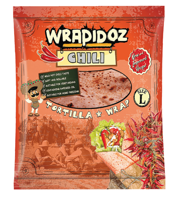 Wrapidoz Chili Tortilla Wraps
